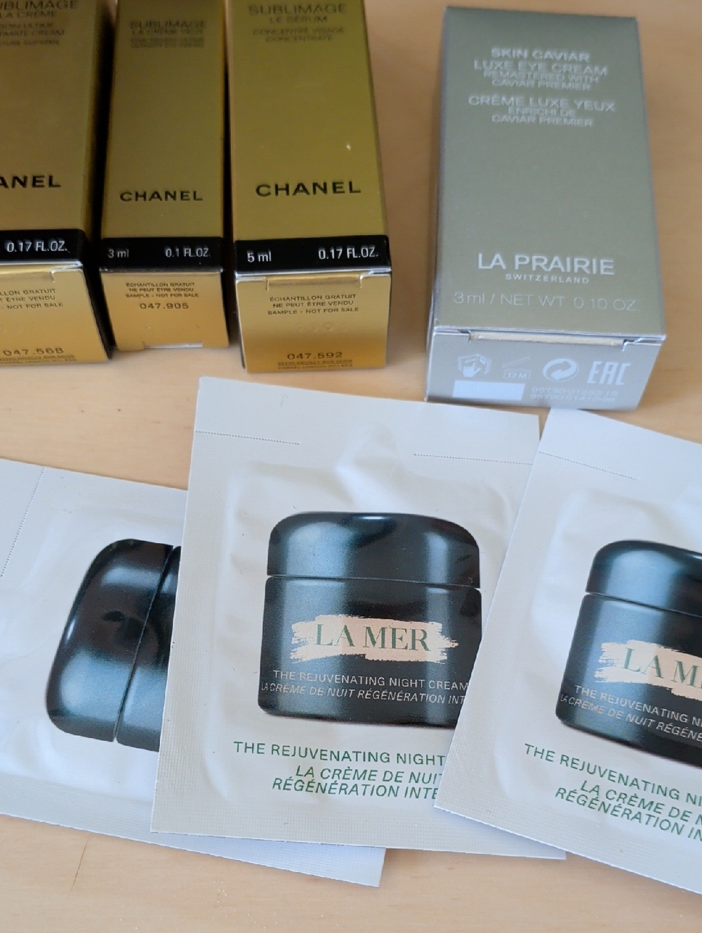 CHANEL Sublimage Skincare Sample Set La Prairie Sisley La Mer - Picture 5 of 5